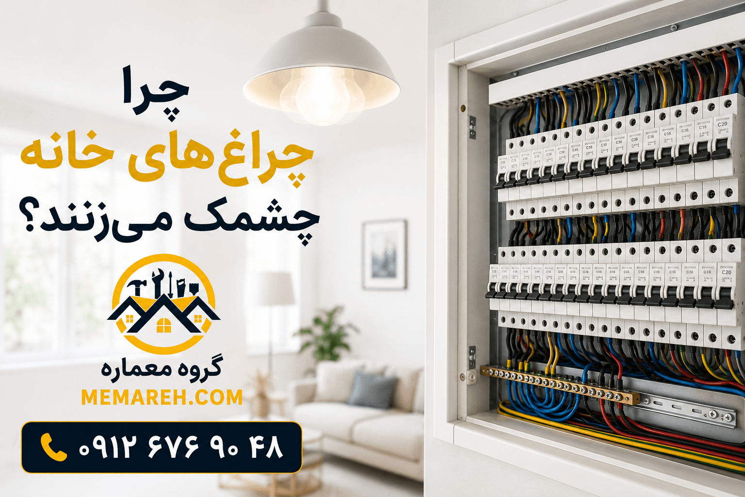 چرا چراغهای خانه چشمک میزنند؟